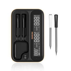 INKBIRD INT-12-BW Black Long and Short Probe Wireless Thermometer