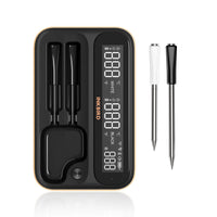 INKBIRD INT-12-BW Black Long and Short Probe Wireless Thermometer