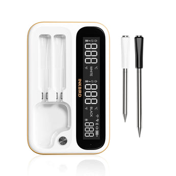 INKBIRD INT-12-BW White Long and Short Probe Wireless Thermometer
