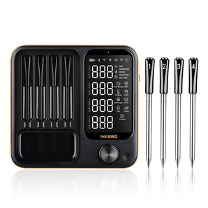INKBIRD INT-14-BW Black Wireless Meat Thermometer