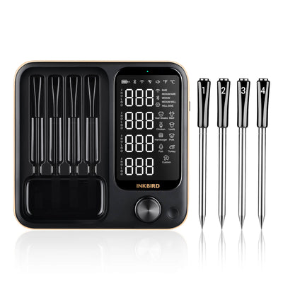 INKBIRD INT-14-BW Black Wireless Meat Thermometer