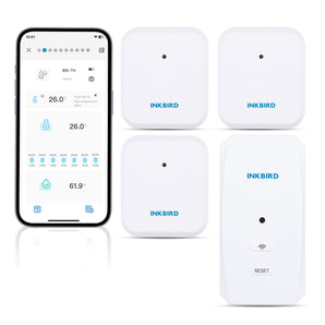 INKBIRD Thermo-Hygrometers ITH-20R-O with WiFi Gateway IBS-M2S