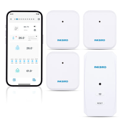 INKBIRD Thermo-Hygrometers ITH-20R-O with WiFi Gateway IBS-M2S