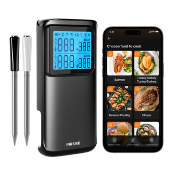 INT-12E-BW Wireless Meat Thermometer Left
