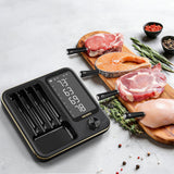 INT-14-BW 4 Wireless Meat Probes Inserted in Different Meats
