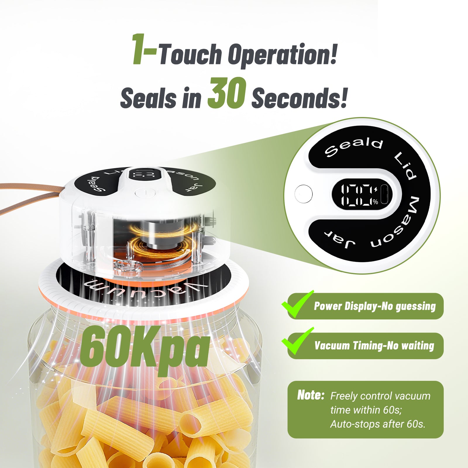 KZ-91 One-Touch Operation and Fast Sealing