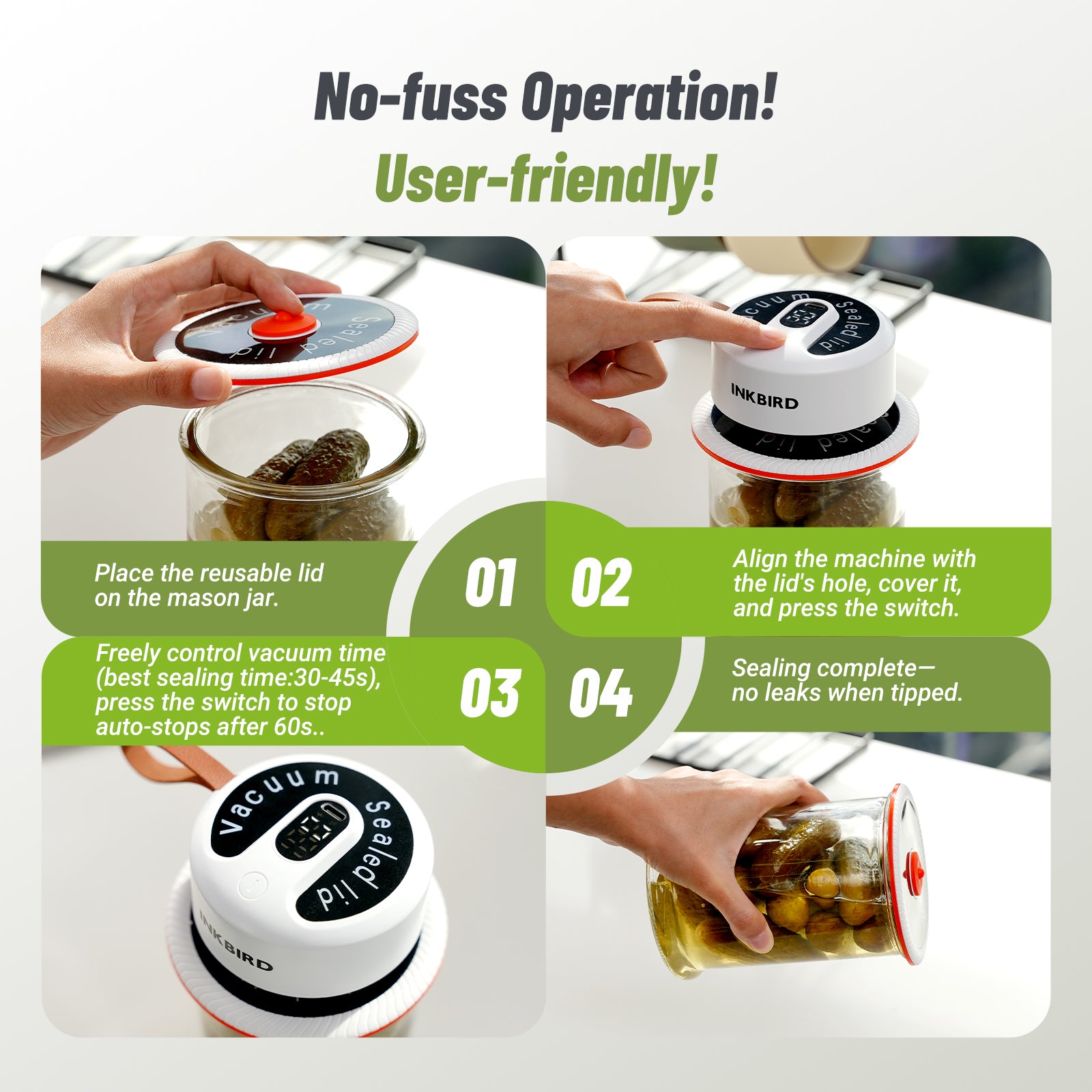 KZ-91 Vacuum Sealer Operation Steps