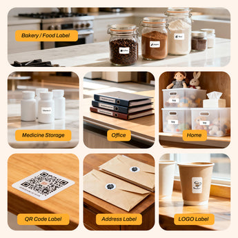 N20 for Bakery Food Medicine Storage Office Home QR Code Address Logo Label