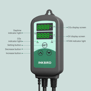Programmable CO2 Controller with S01 Sensor ICC - 510 - INKBIRD