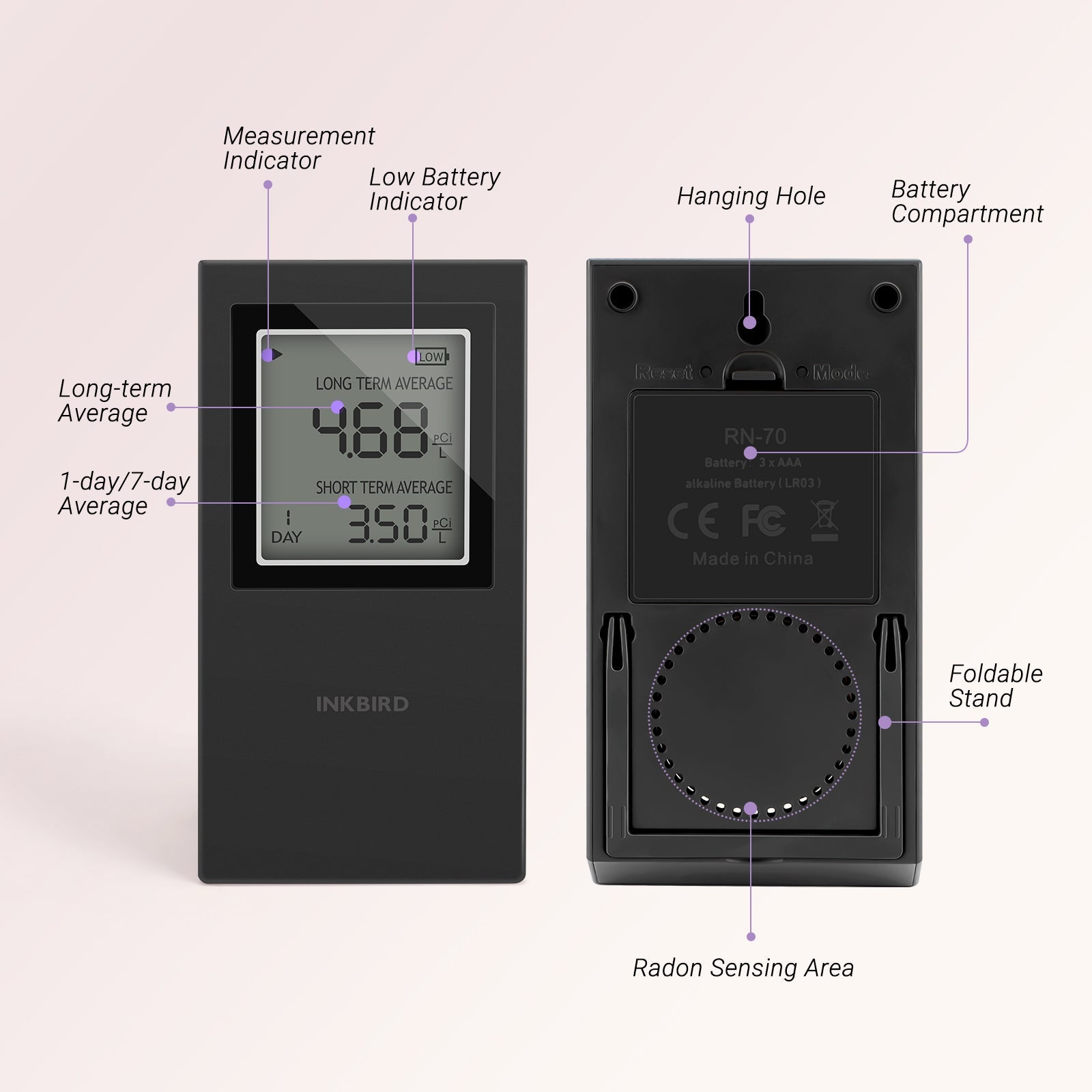 Radon Detector INK - RD1 - INKBIRD