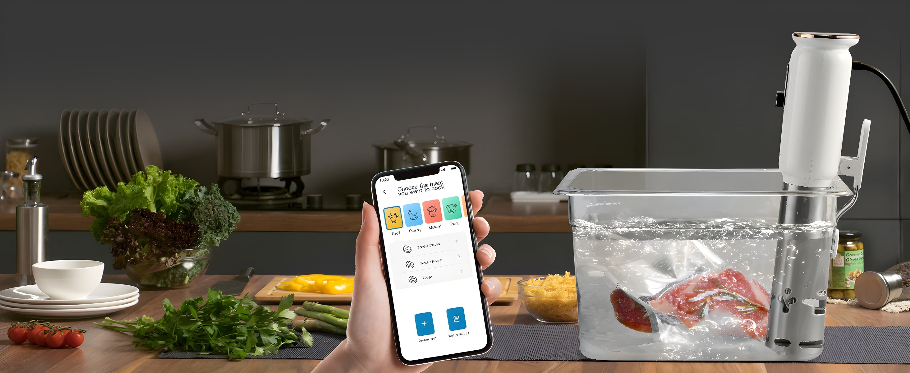 Remote Monitoring Sous Vide Cooking on Phone