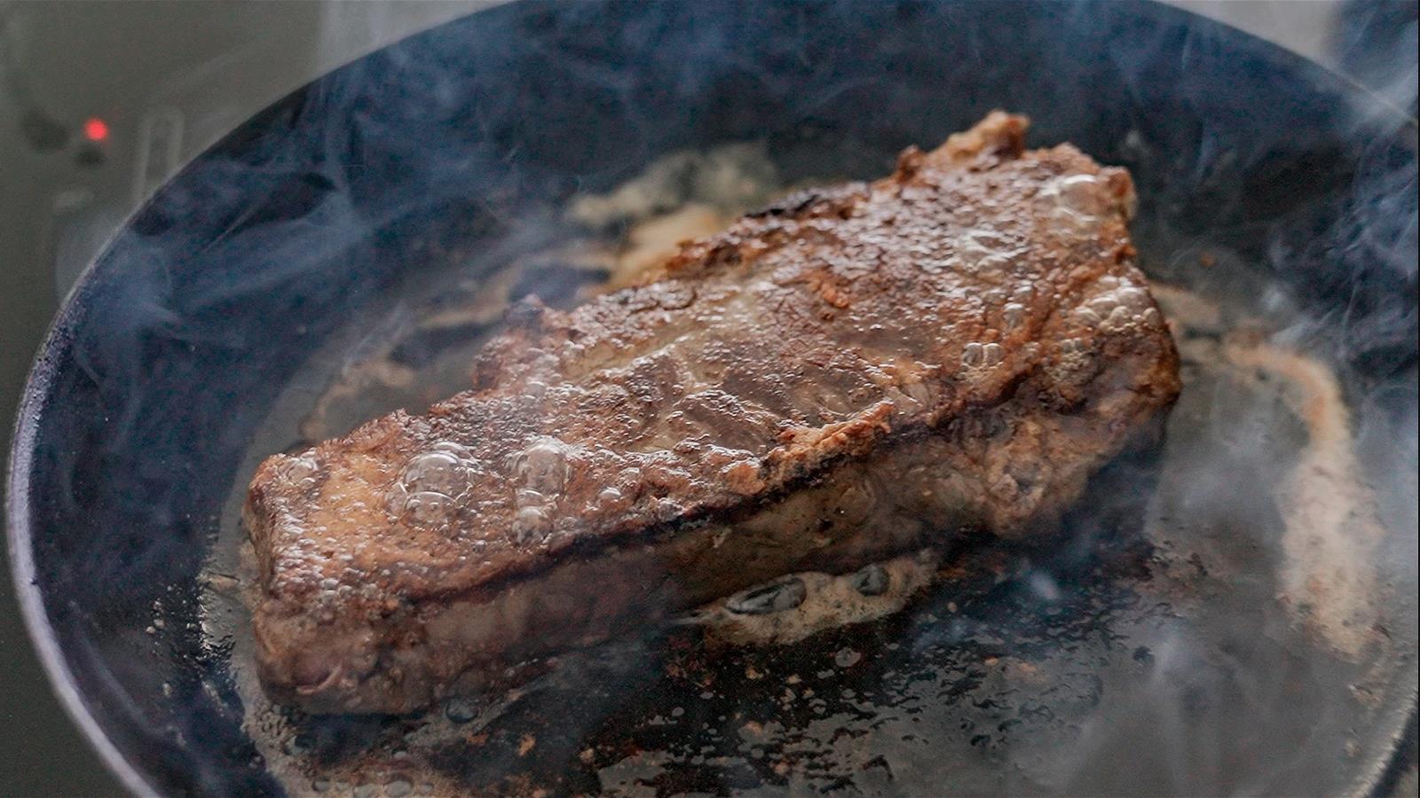 Sear Sous Vide Steak on Cast-Iron Skillet