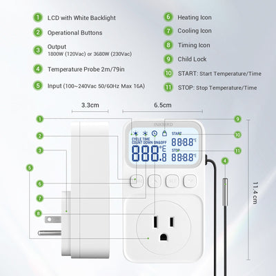 Temperature Controller C226T - INKBIRD