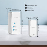 Three Bluetooth Hygrometer Thermometer Set ITH - 11 - B with WiFi Gateway IBS - M2S - B - INKBIRD