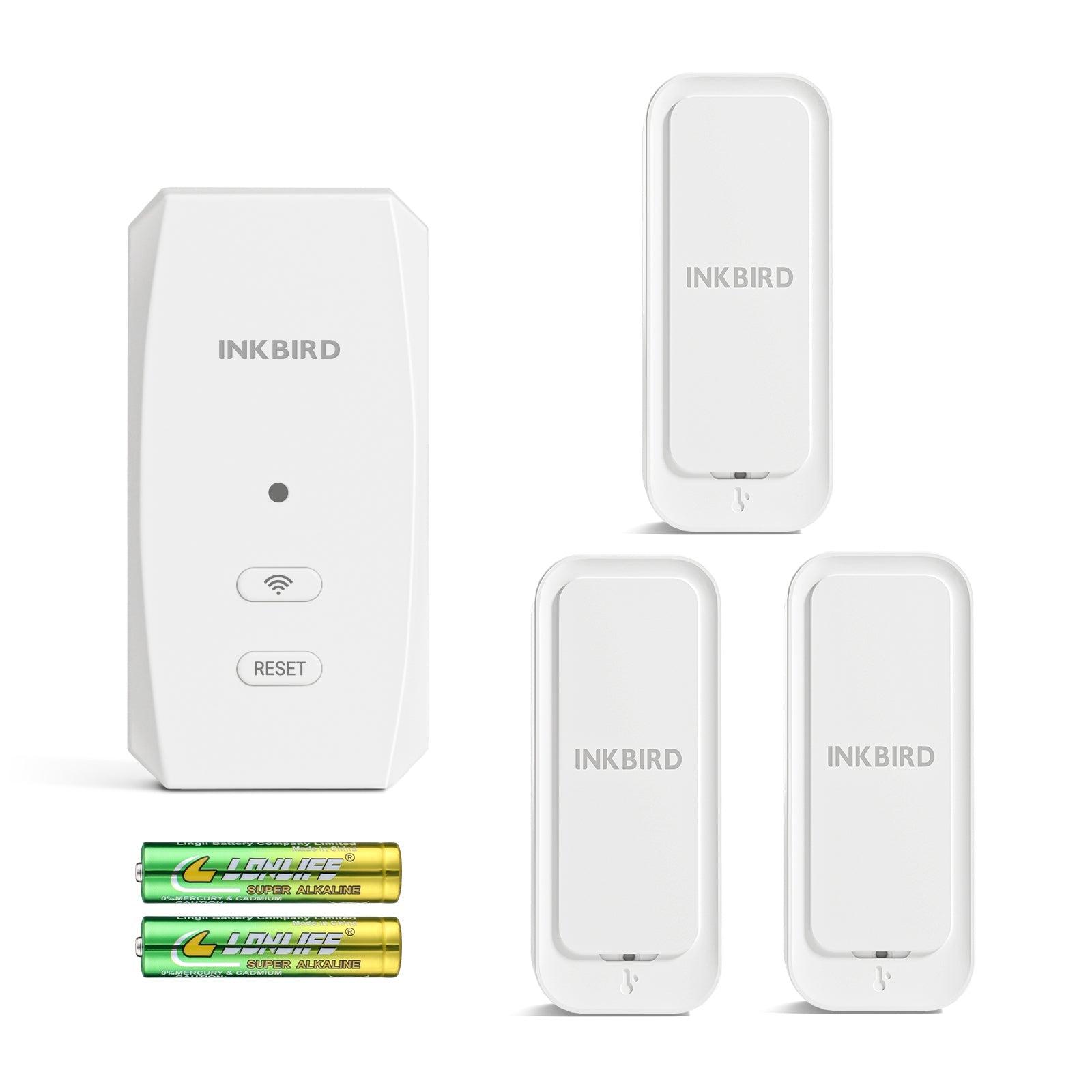 Three Bluetooth Hygrometer Thermometer Set ITH - 11 - B with WiFi Gateway IBS - M2S - B - INKBIRD