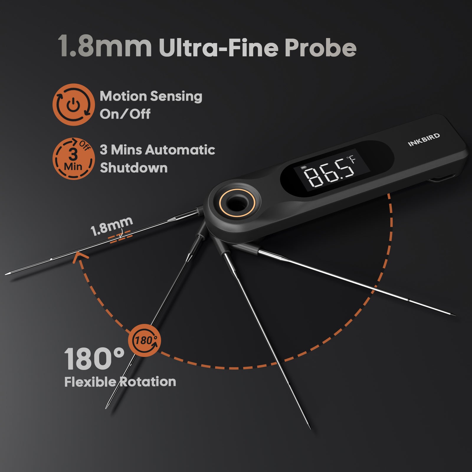 Ultra-Fine Probe with Flexible Rotation
