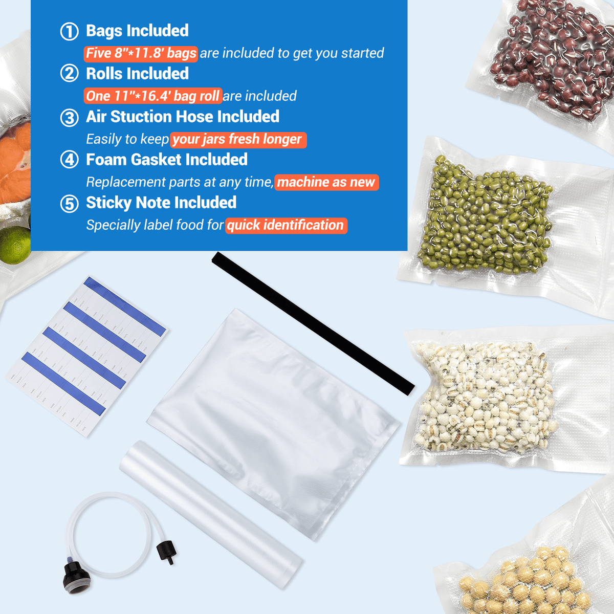 INKBIRD Vacuum Sealer Machine INK-VS04, Dual Motor, Dual Pump