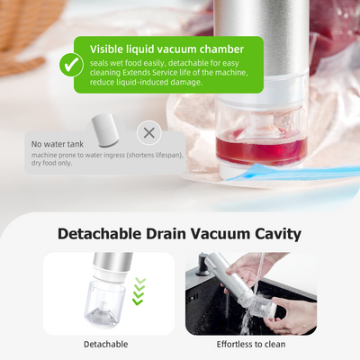 Visible Detachable Liquid Vacuum Chamber KZ-100
