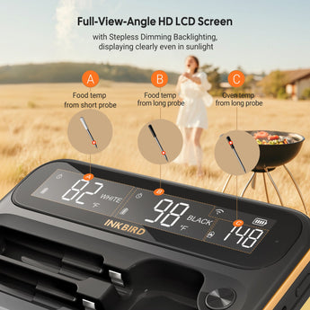 WiFi & Bluetooth Meat Thermometer INT - 12 - BW - INKBIRD