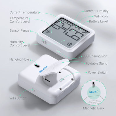 WiFi Hygrometer Thermometer IBS - TH3 WIFI PLUS - INKBIRD