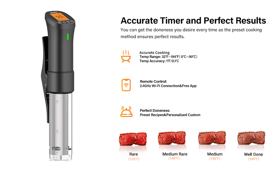 WiFi Sous Vide Cooker ISV - 200W - INKBIRD