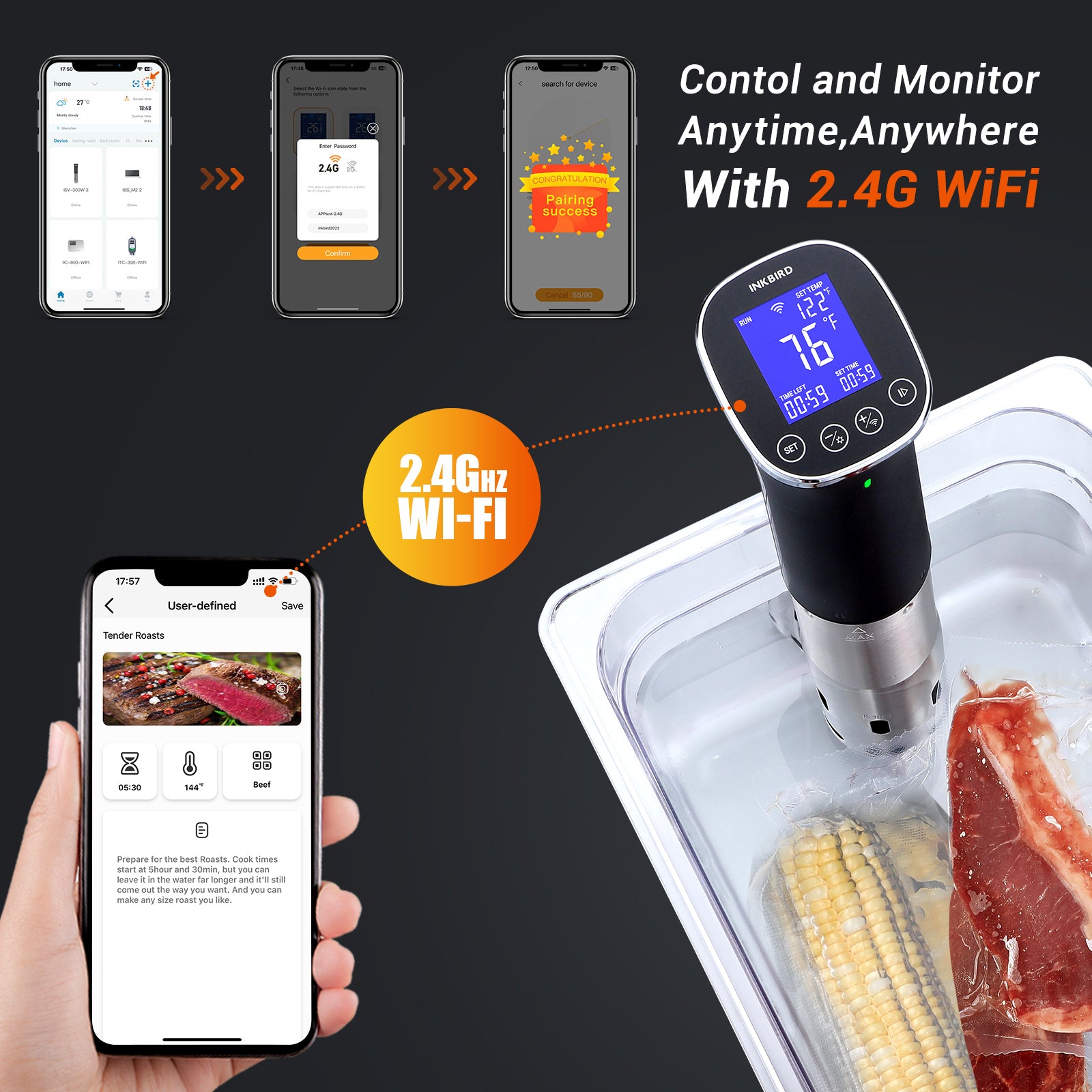 WiFi Sous Vide Machine ISV-300W