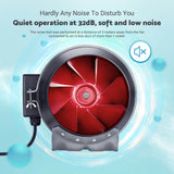 6" Smart Inline Duct Fan with Temperature Humidity Controller IVC - 001W - INKBIRD