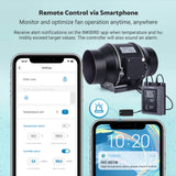 6" Smart Inline Duct Fan with Temperature Humidity Controller IVC - 001W - INKBIRD