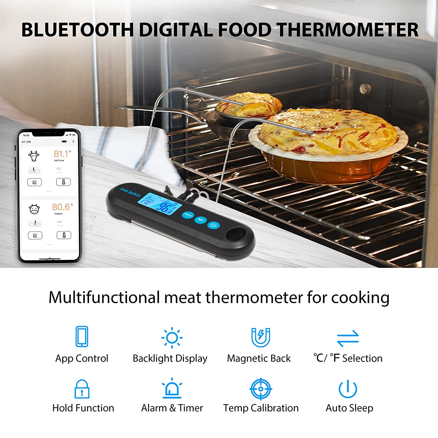 Bluetooth Instant Read Thermometer IHT - 2PB - INKBIRD