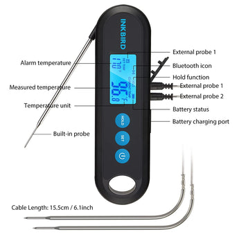 Bluetooth Instant Read Thermometer IHT - 2PB - INKBIRD