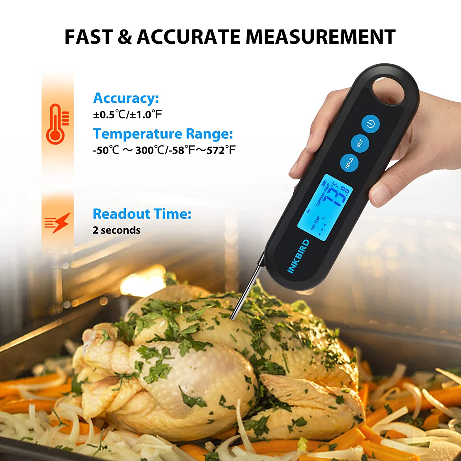 Bluetooth Instant Read Thermometer IHT - 2PB - INKBIRD