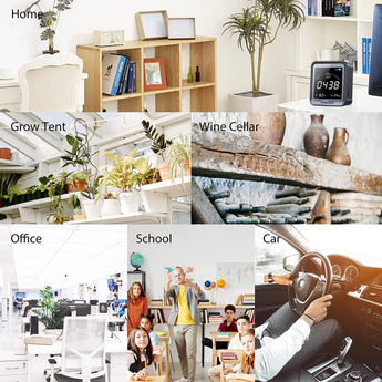 Digital 3 - in - 1 CO2 Detector PTH - 9C - INKBIRD