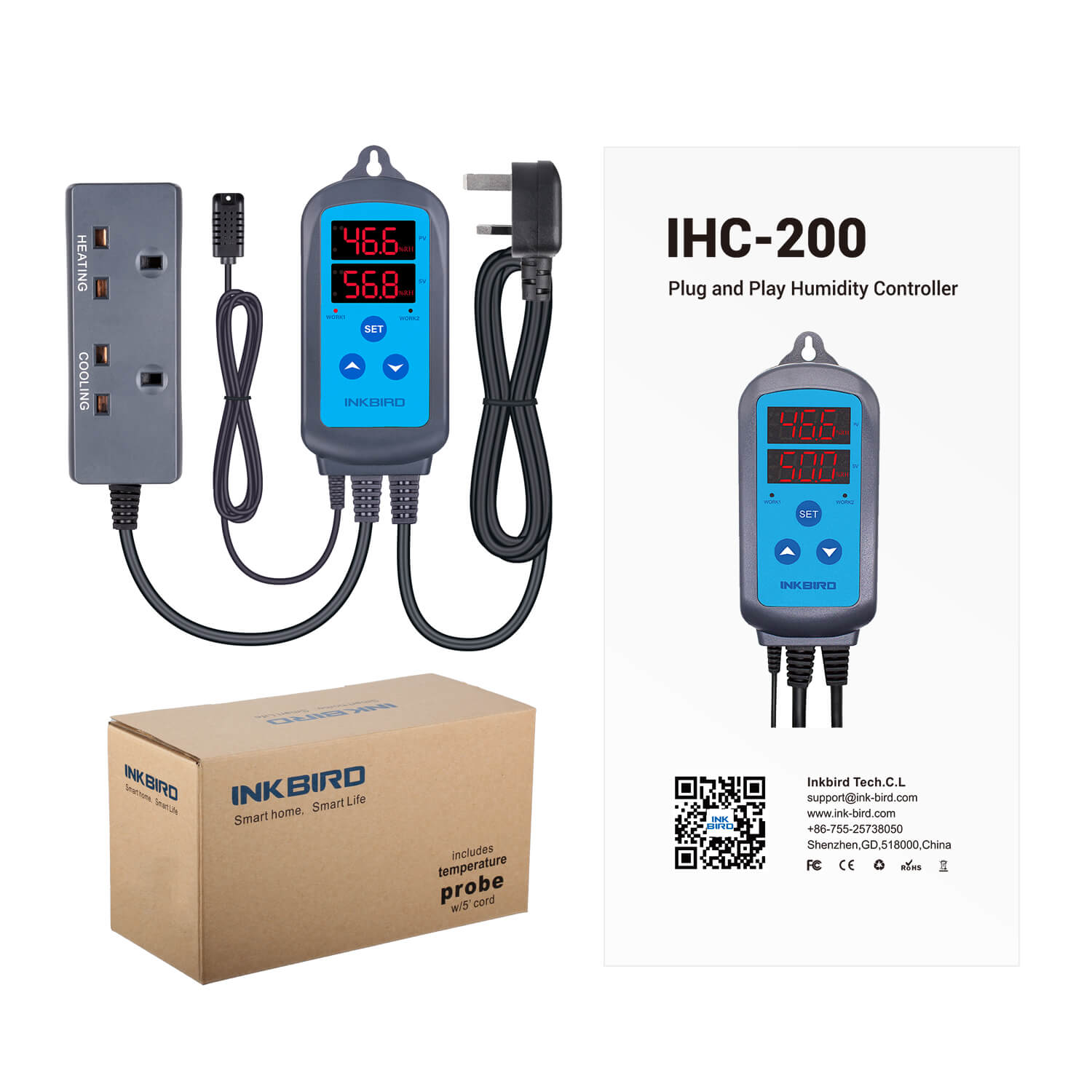 Digital Humidity Controller IHC - 200 Series - INKBIRD