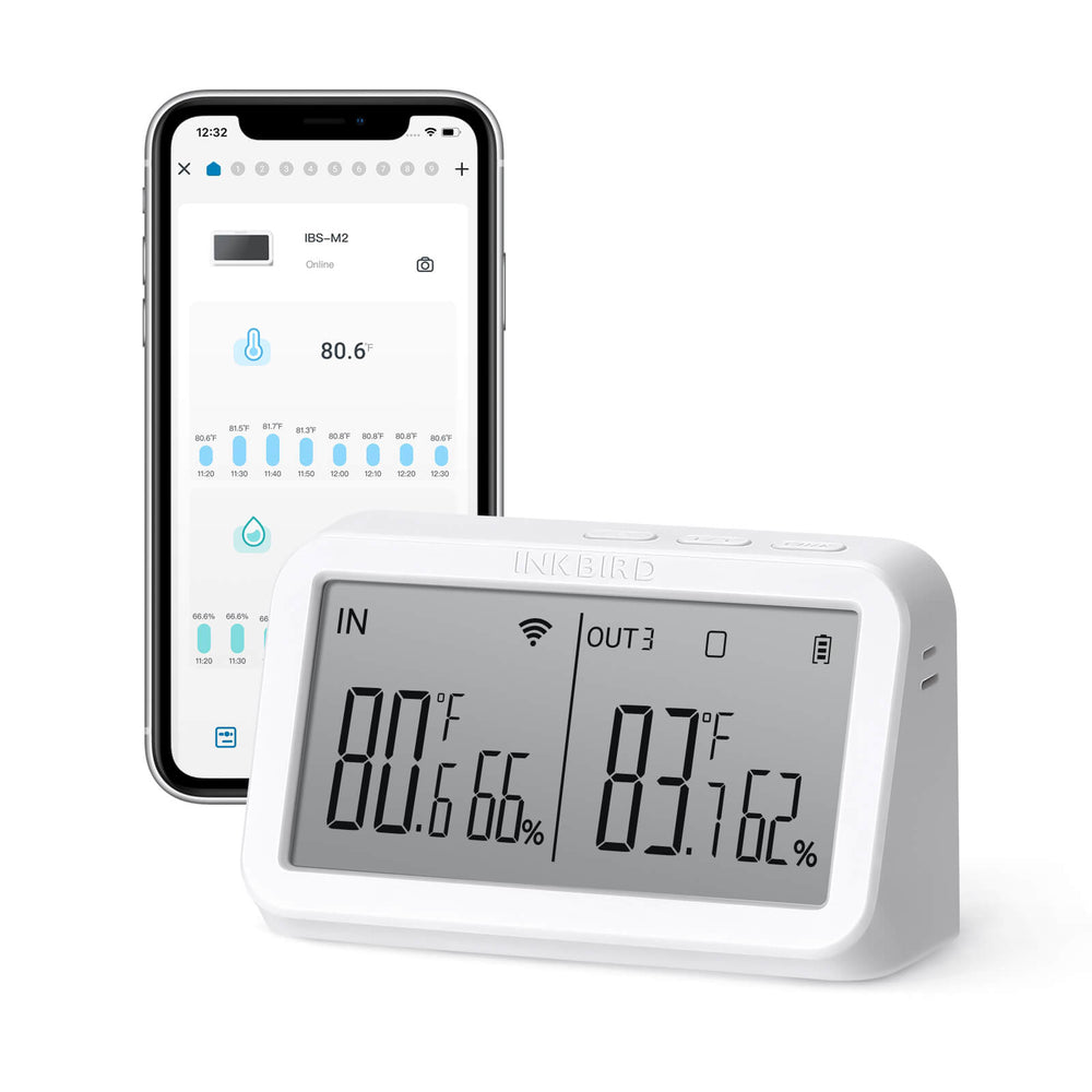 INKBIRD Wi-Fi Gateway w/ Temperature & Humidity Sensor IBS-M2